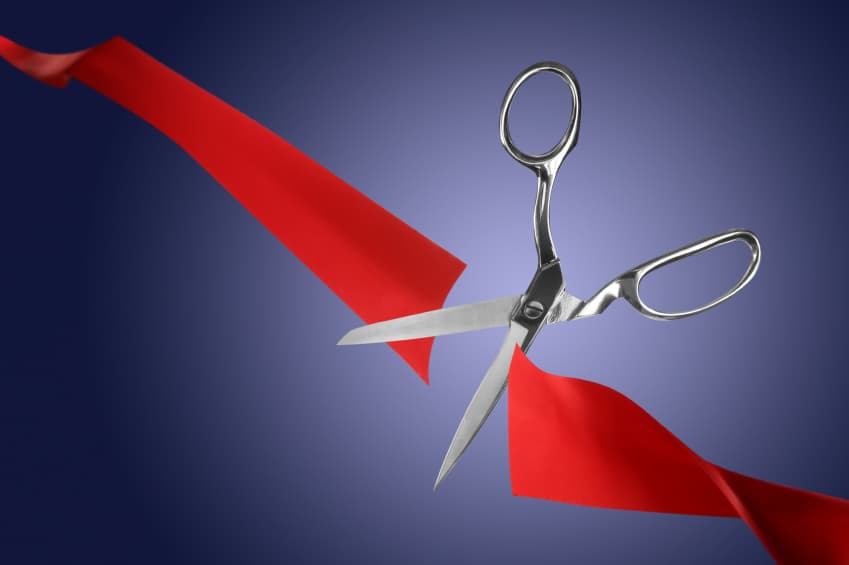 scissors snipping ribbon